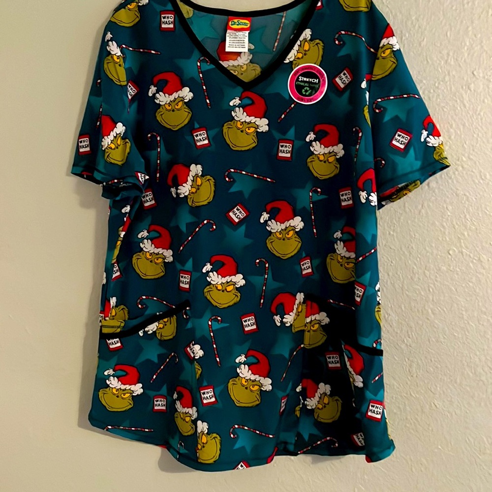 Dr. Seuss scrub top